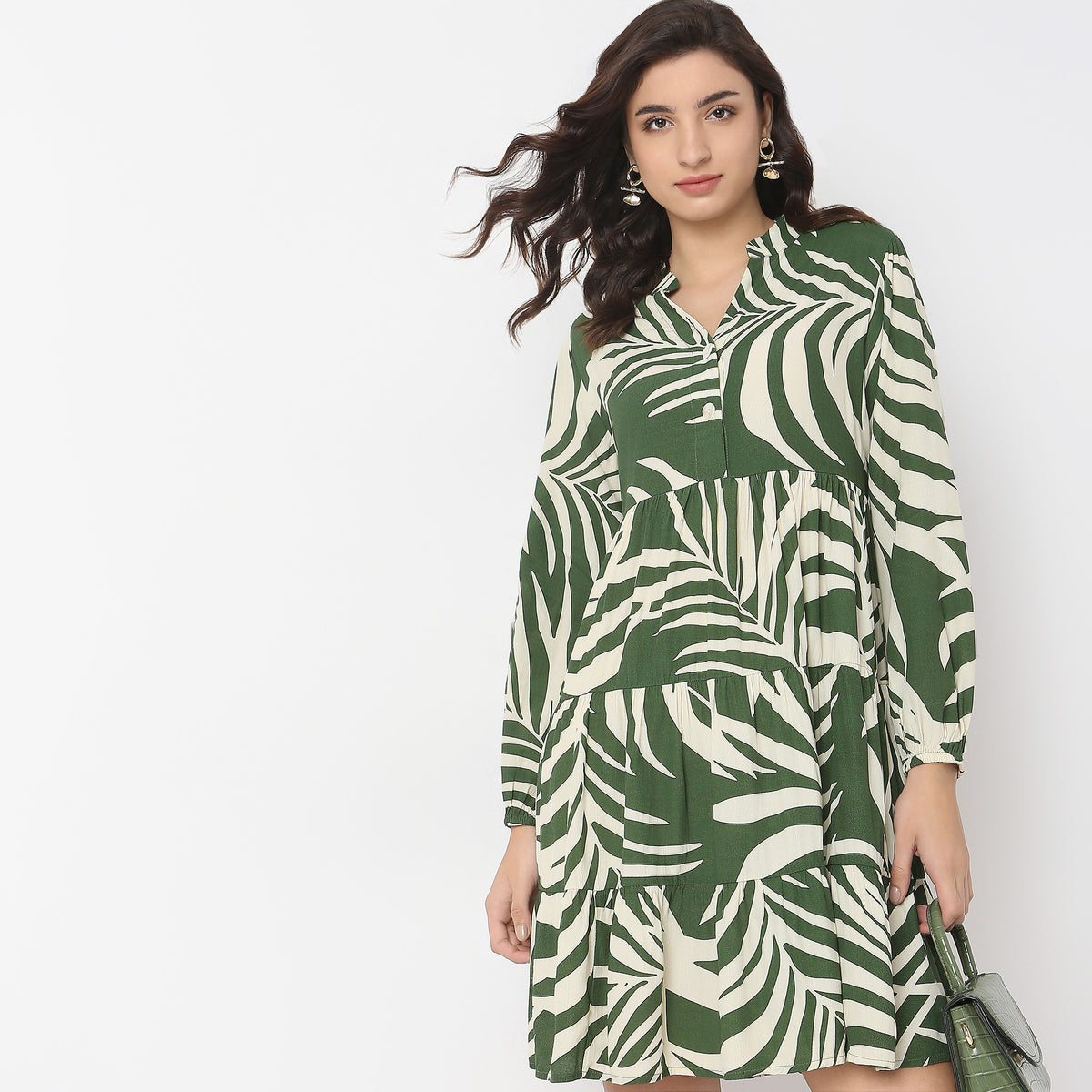 Regular Fit Printed Dress