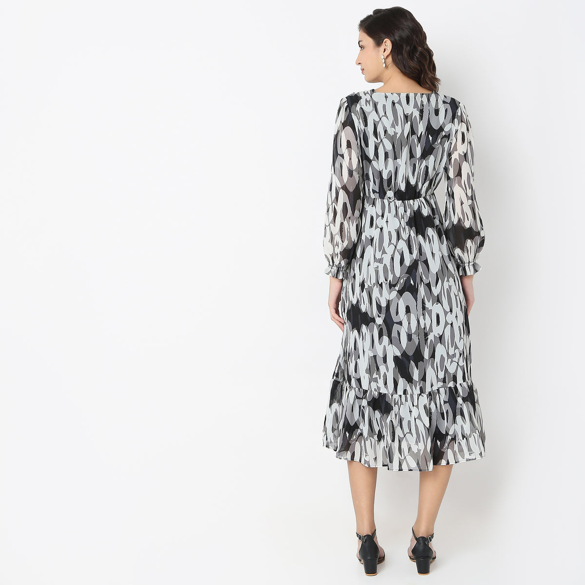 Regular Fit Printed Dress