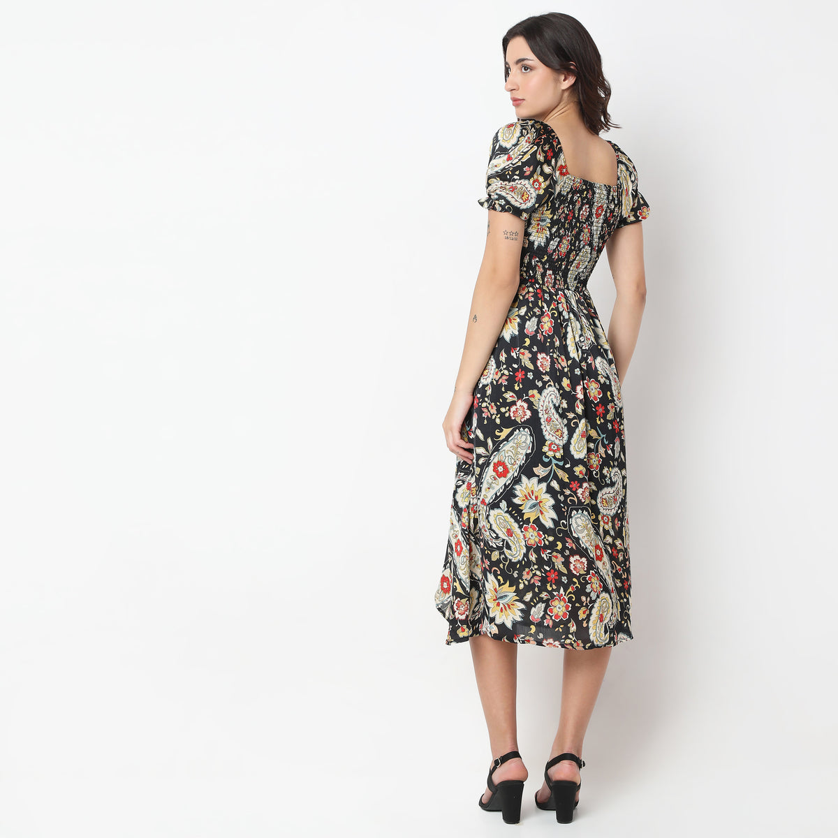 Regular Fit Printed Dress