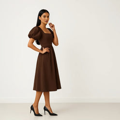 Buy Puff Sleeve Structured Dress - Style Union