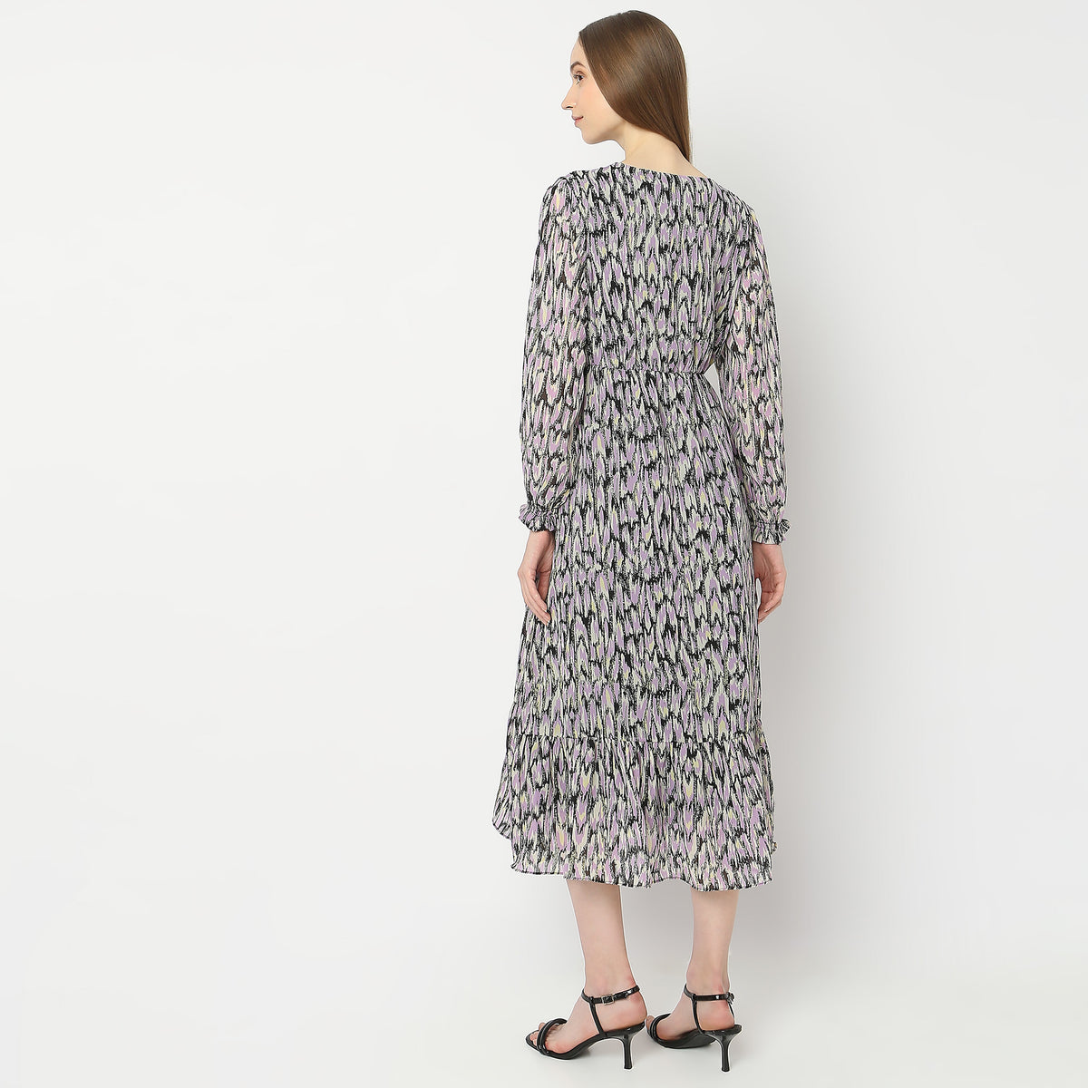 Regular Fit Printed Dress