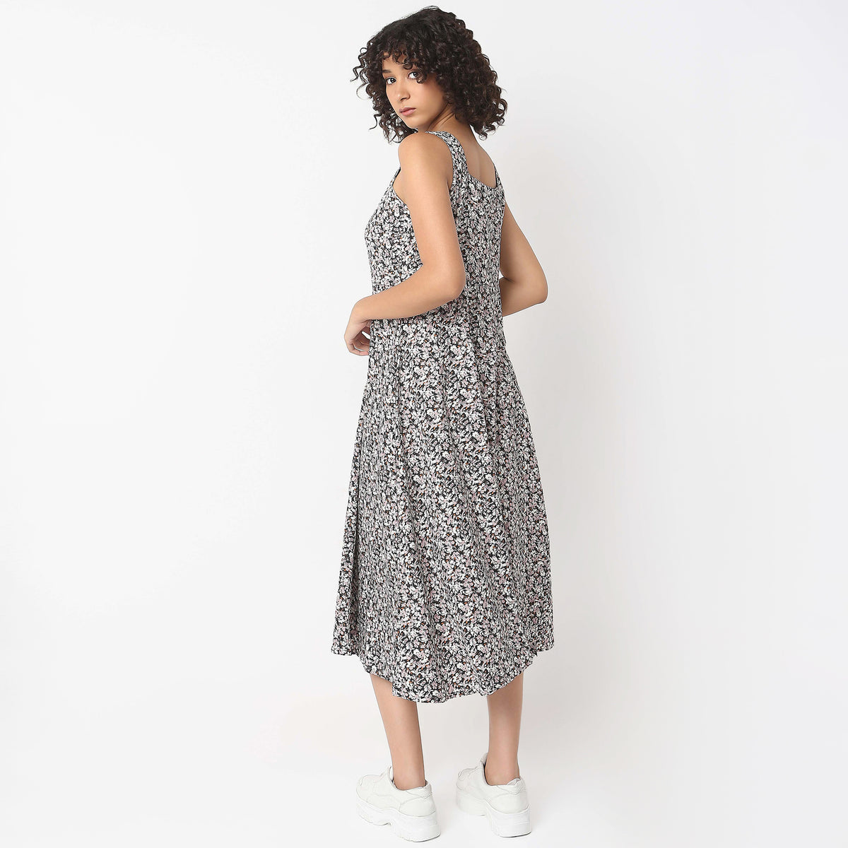 Regular Fit Printed Dress