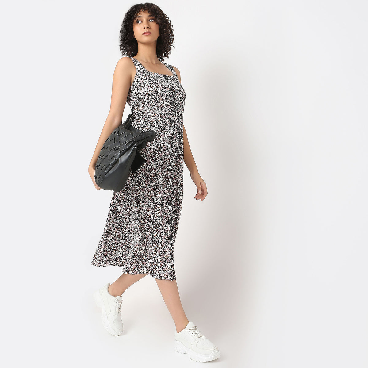 Regular Fit Printed Dress