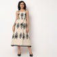 Woven Strapy Flared Printed Dress