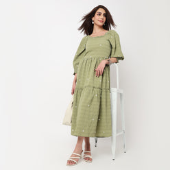 Structured Square Neck Dress