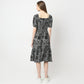 Flare Fit Printed Dress