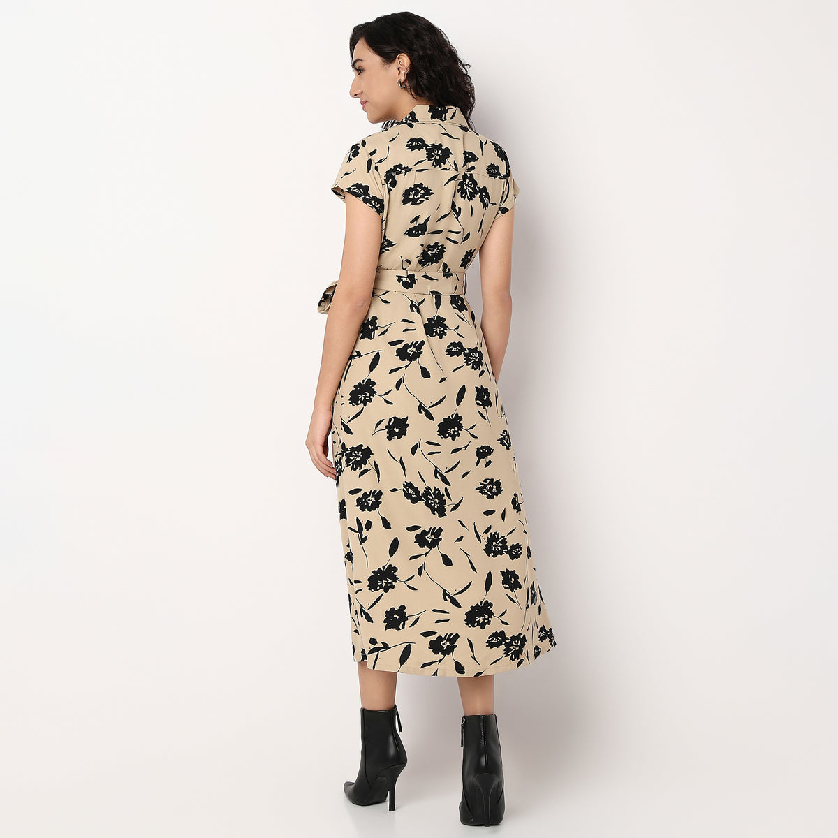 Woven Camp Collar Juliette Printed Dress