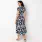 Woven Camp Collar Juliette Printed Dress