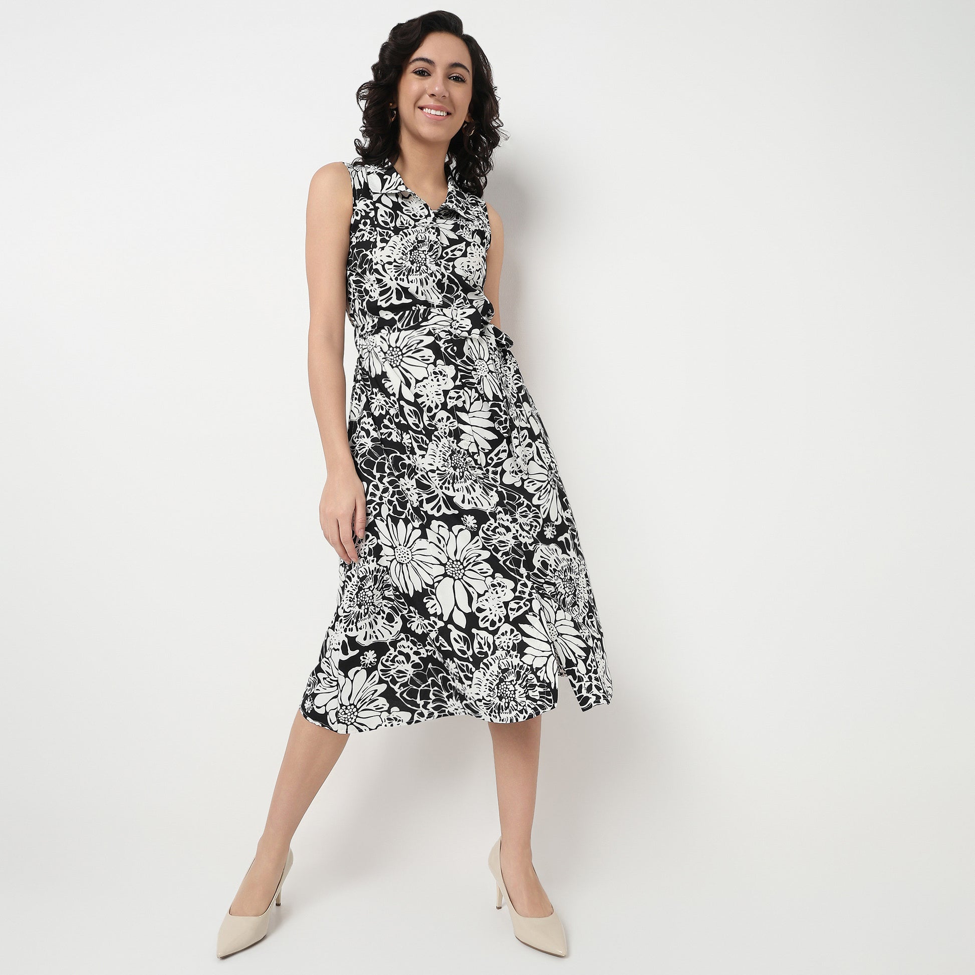 Order Now Women Floral Shirt Collar Flare Fit Western Wear Isabella by Style Union