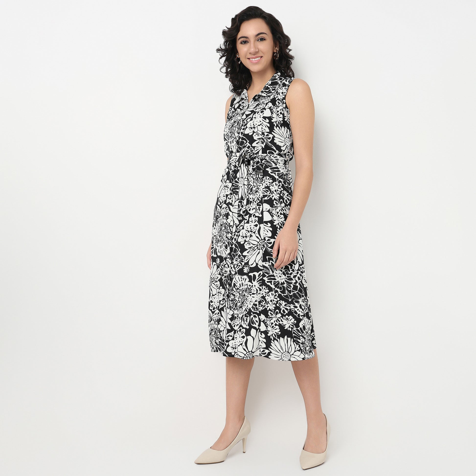 Order Now Women Floral Shirt Collar Flare Fit Western Wear Isabella by Style Union