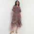 Buy Women Flare Fit Printed Three-Fourth Sleeve Dress  - Style Union