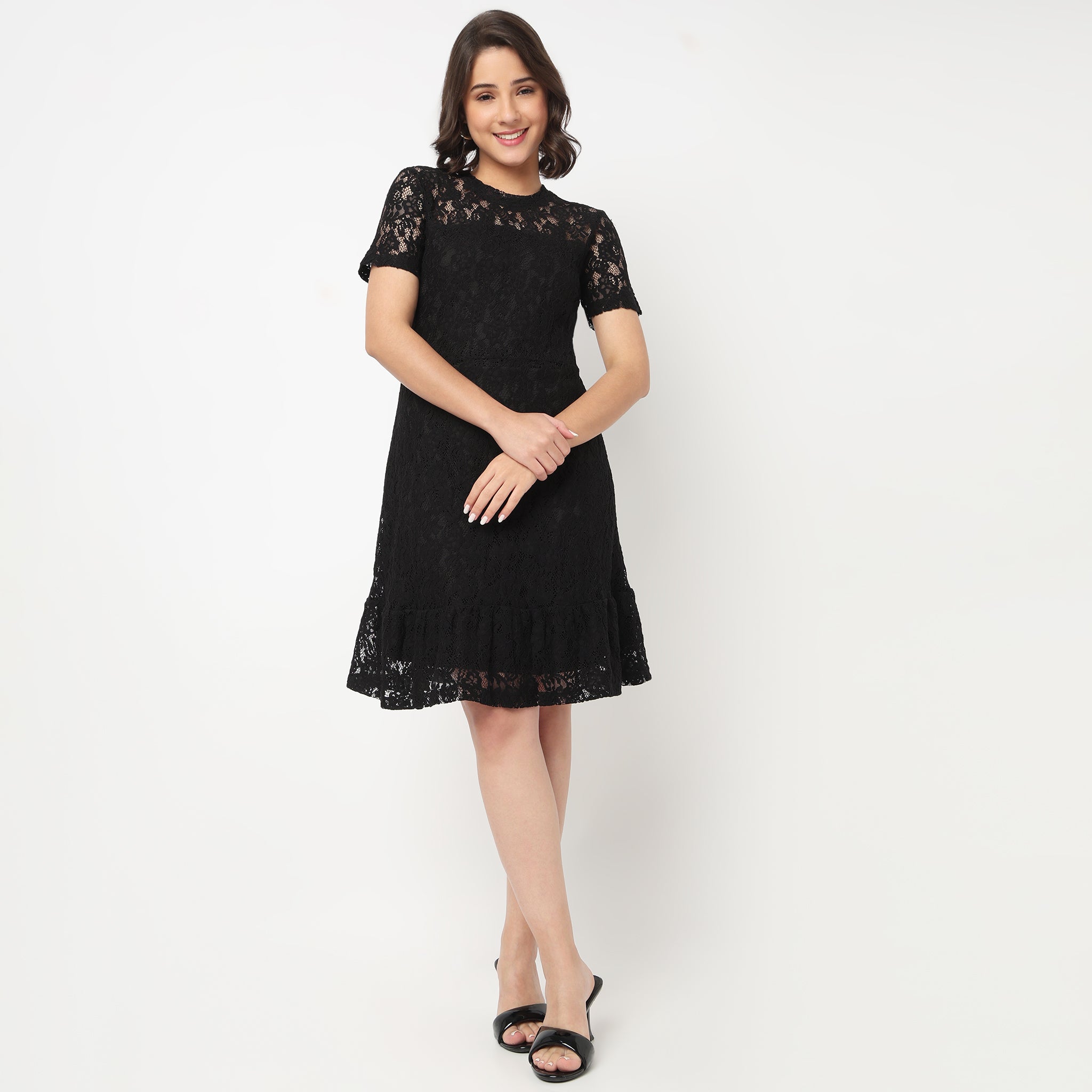 Lace Knitted Dress