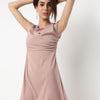 Solid Round Neck Dress
