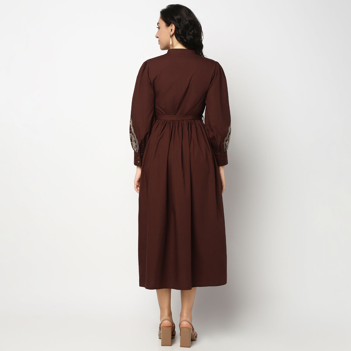 Buy Women Flare Fit Printed Full Sleeve Dress  - Style Union