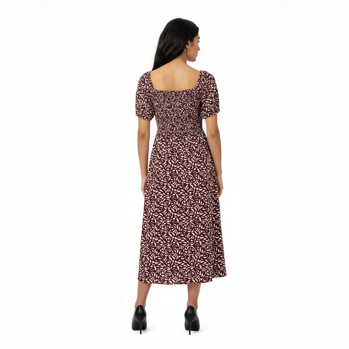 Structured Puff Sleeve Dress