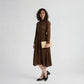 Printed Collar Flared Dress