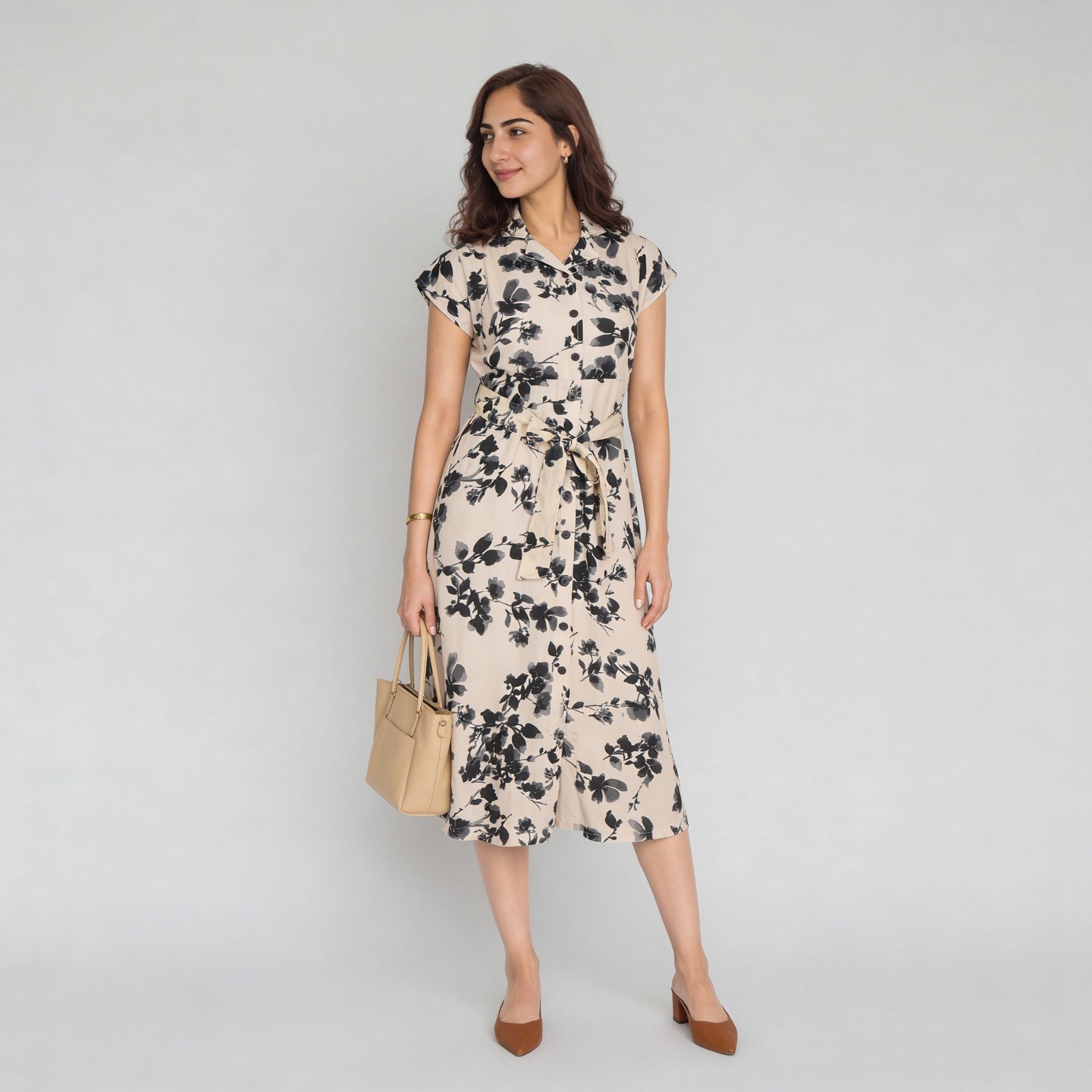 Printed Flared Dress