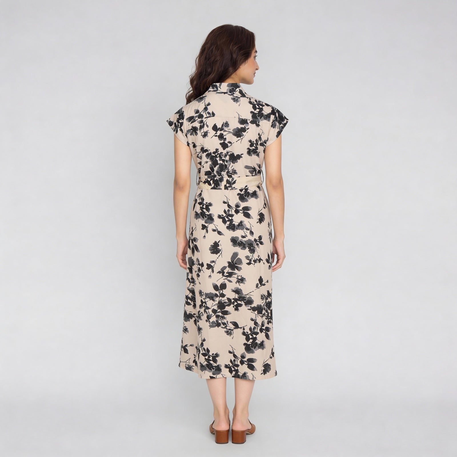 Printed Flared Dress