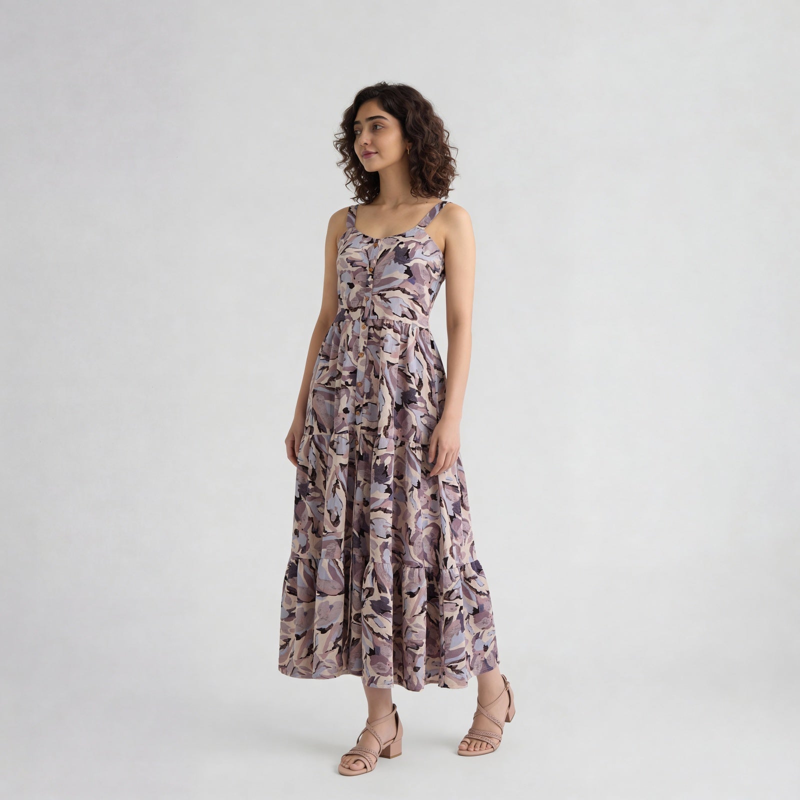 Printed Flared Dress