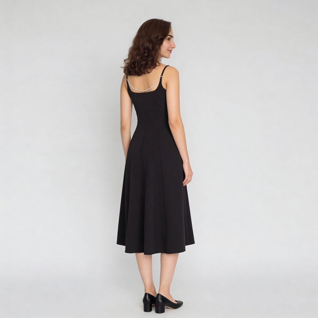 Solid Sleeveless Dress