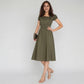 Cotton Puff Sleeve Dress