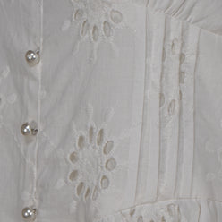 Cotton Schiffli Flared Dress