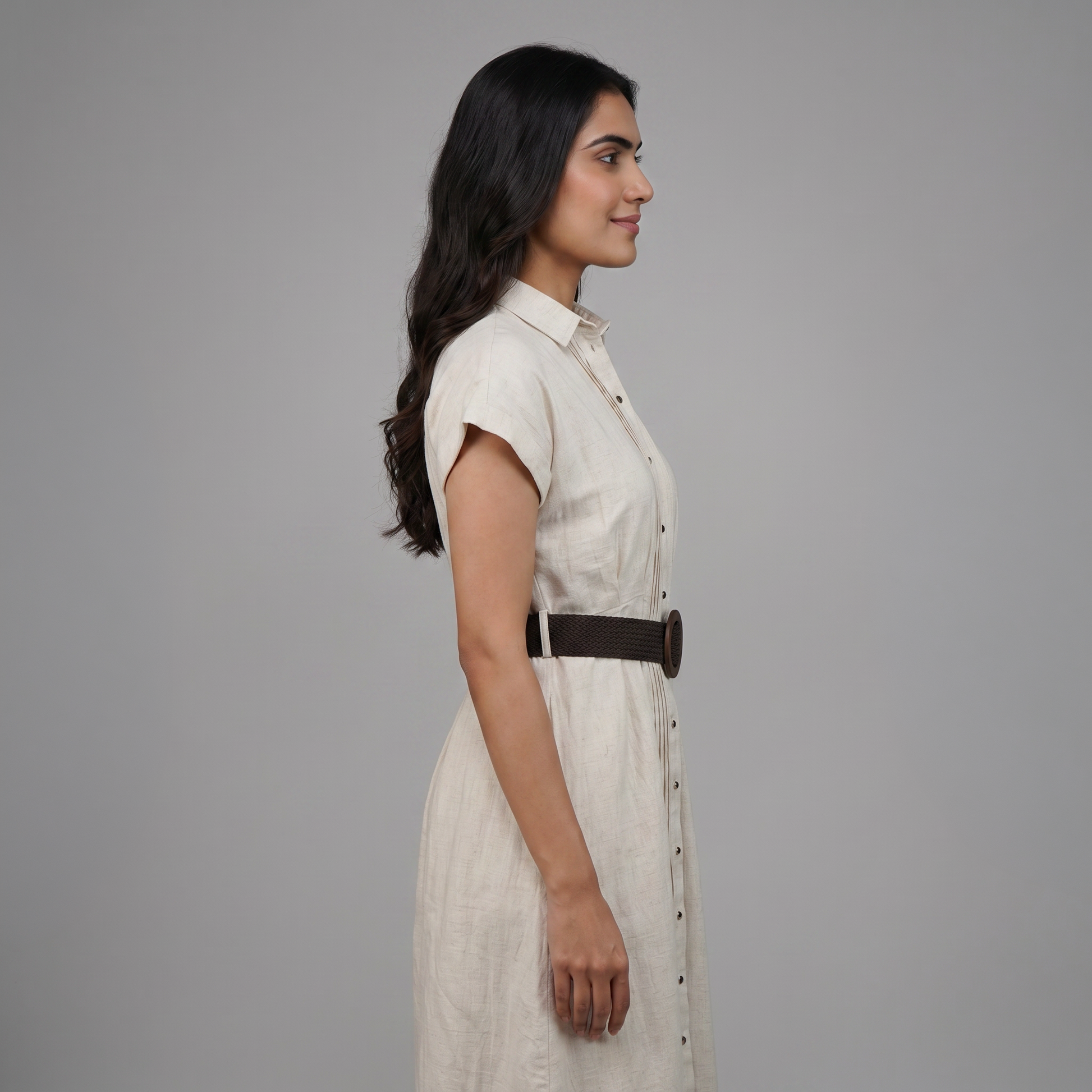 Solid Flare Fit Dress