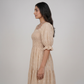 Cotton Embroidered Flared Dress
