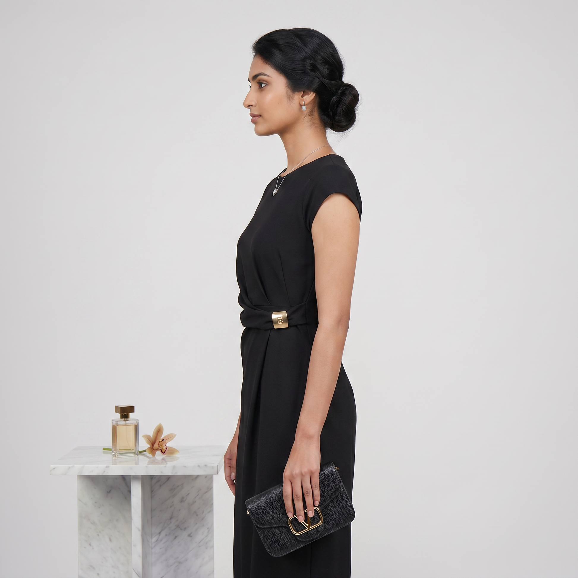 Regular Fit Solid Dress