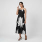 Printed A-Line Flared Dress