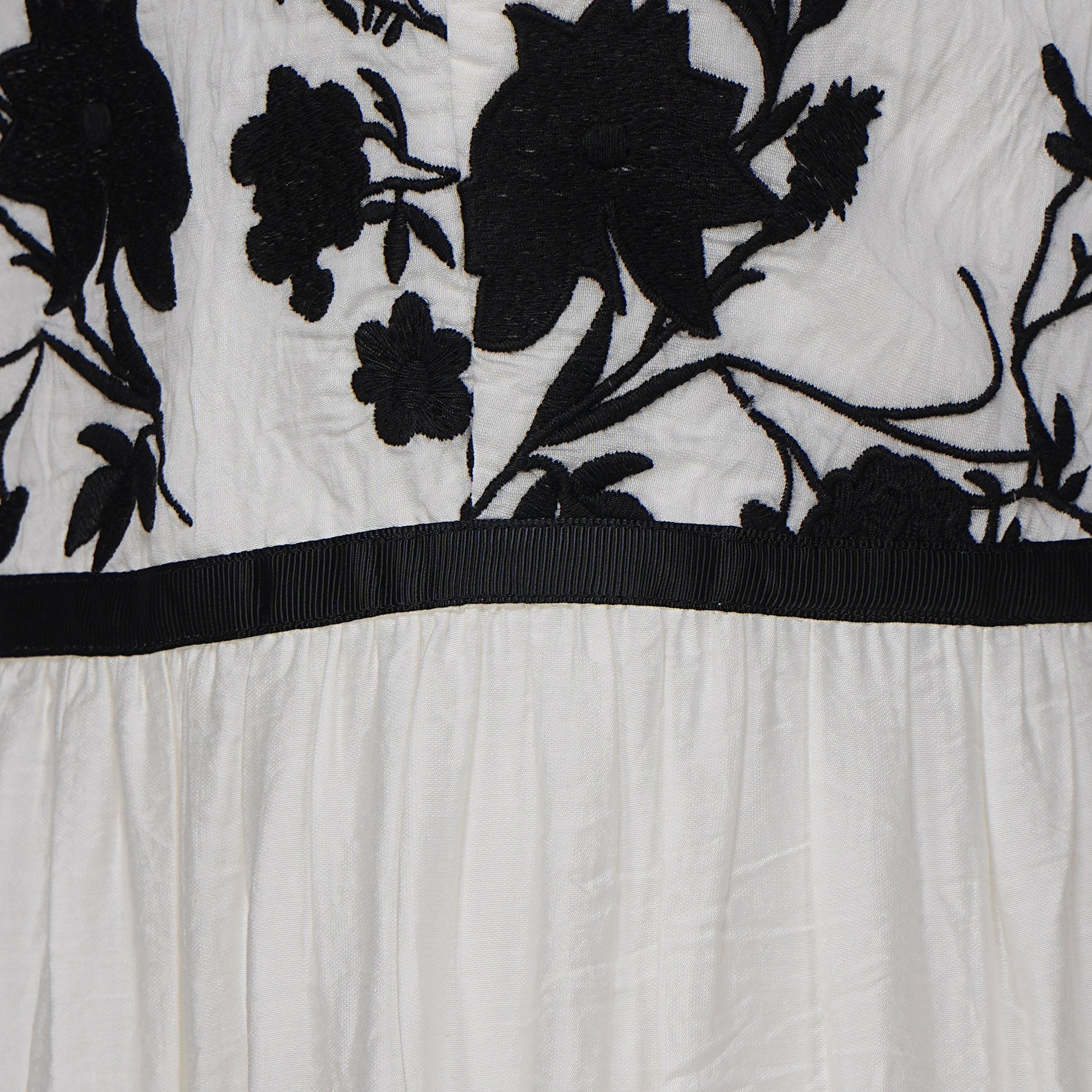 Embroidered Flared Dress