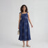 Embroidered Strappy Flared Dress