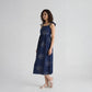 Embroidered Strappy Flared Dress