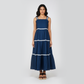 Woven Solid Sleeveless Dress