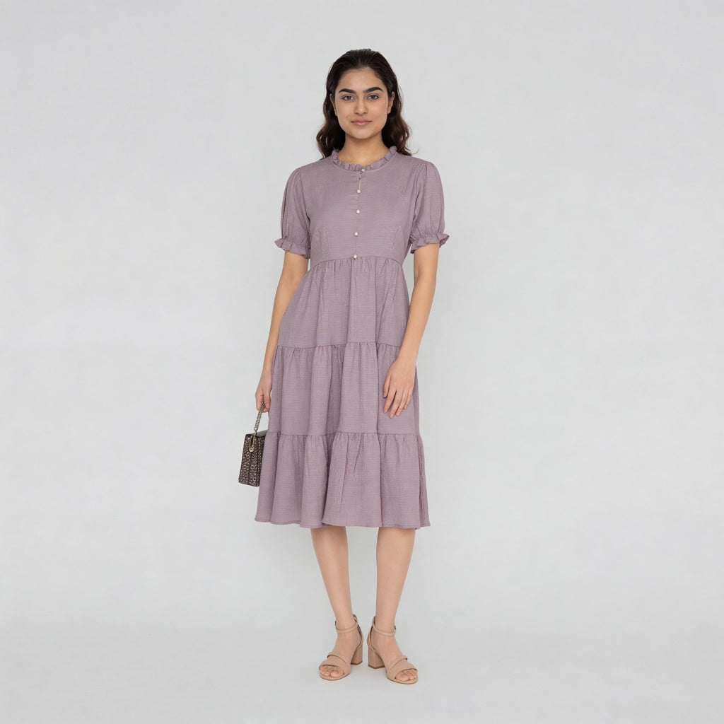 Structured Flared Dress