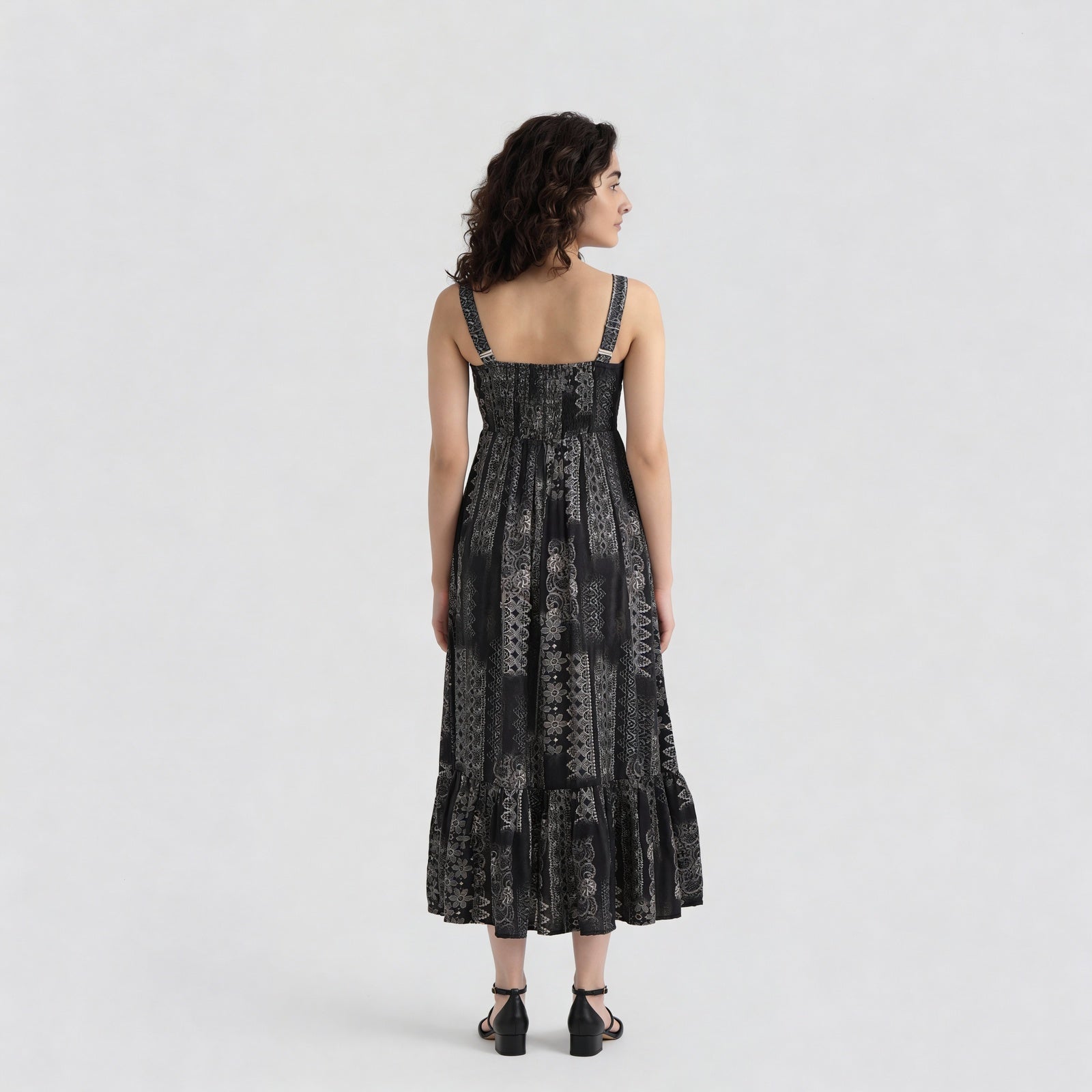 Printed Flared Dress