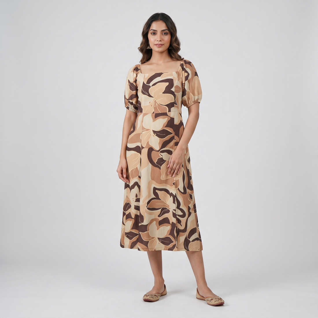 Printed Flared Dress