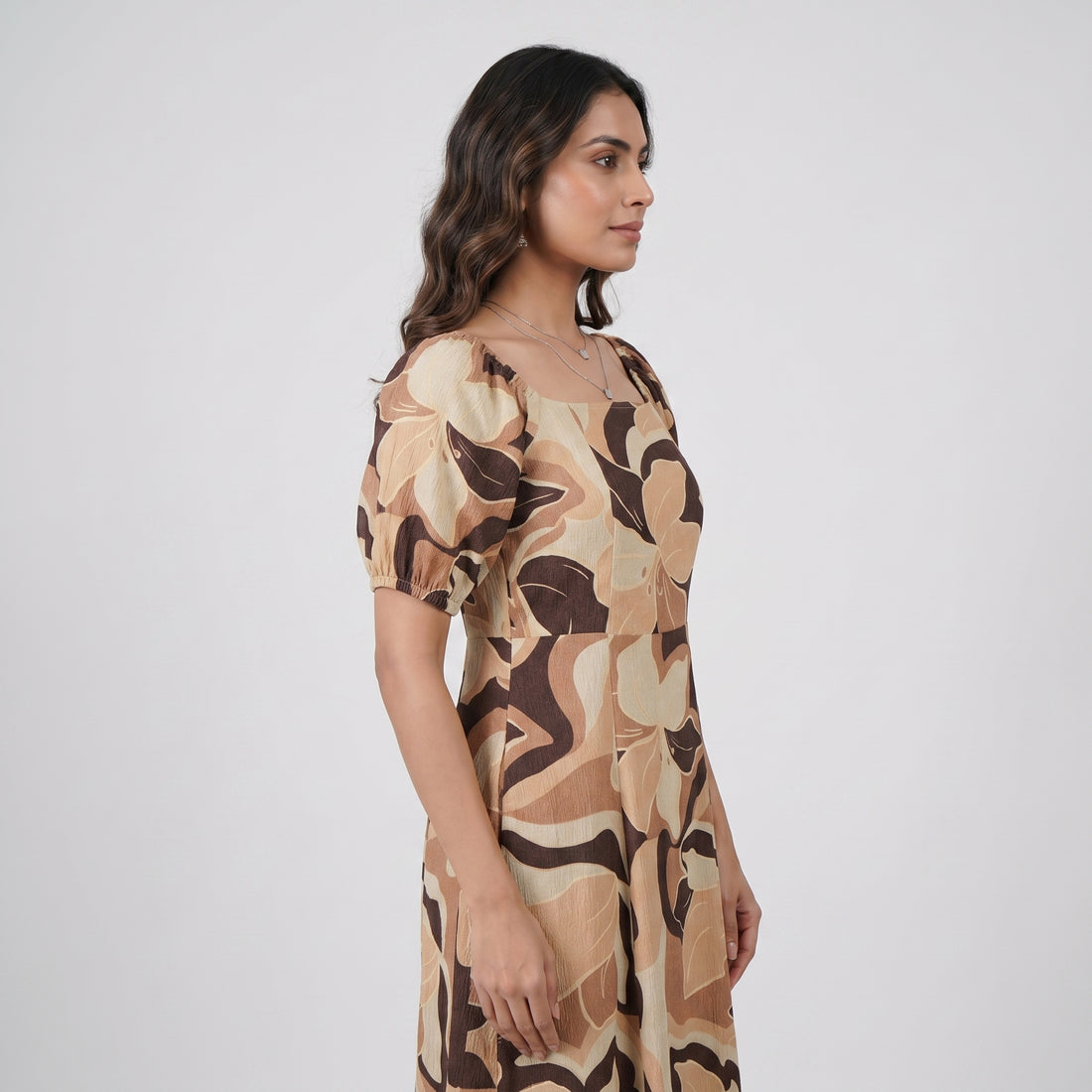 Printed Flared Dress