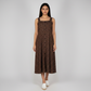 Woven Polka Dot Strappy Dress