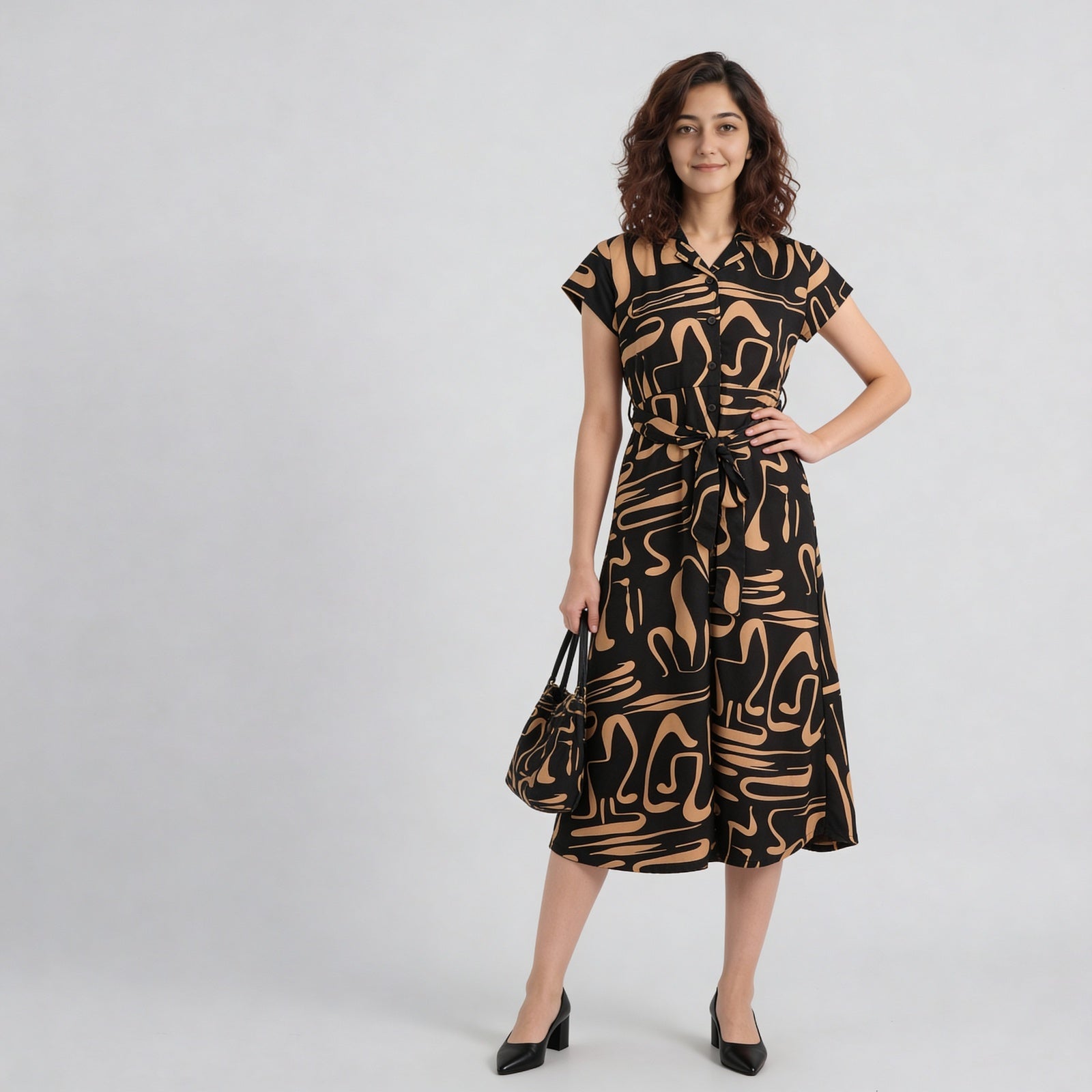 Printed Juliette Flared Dress