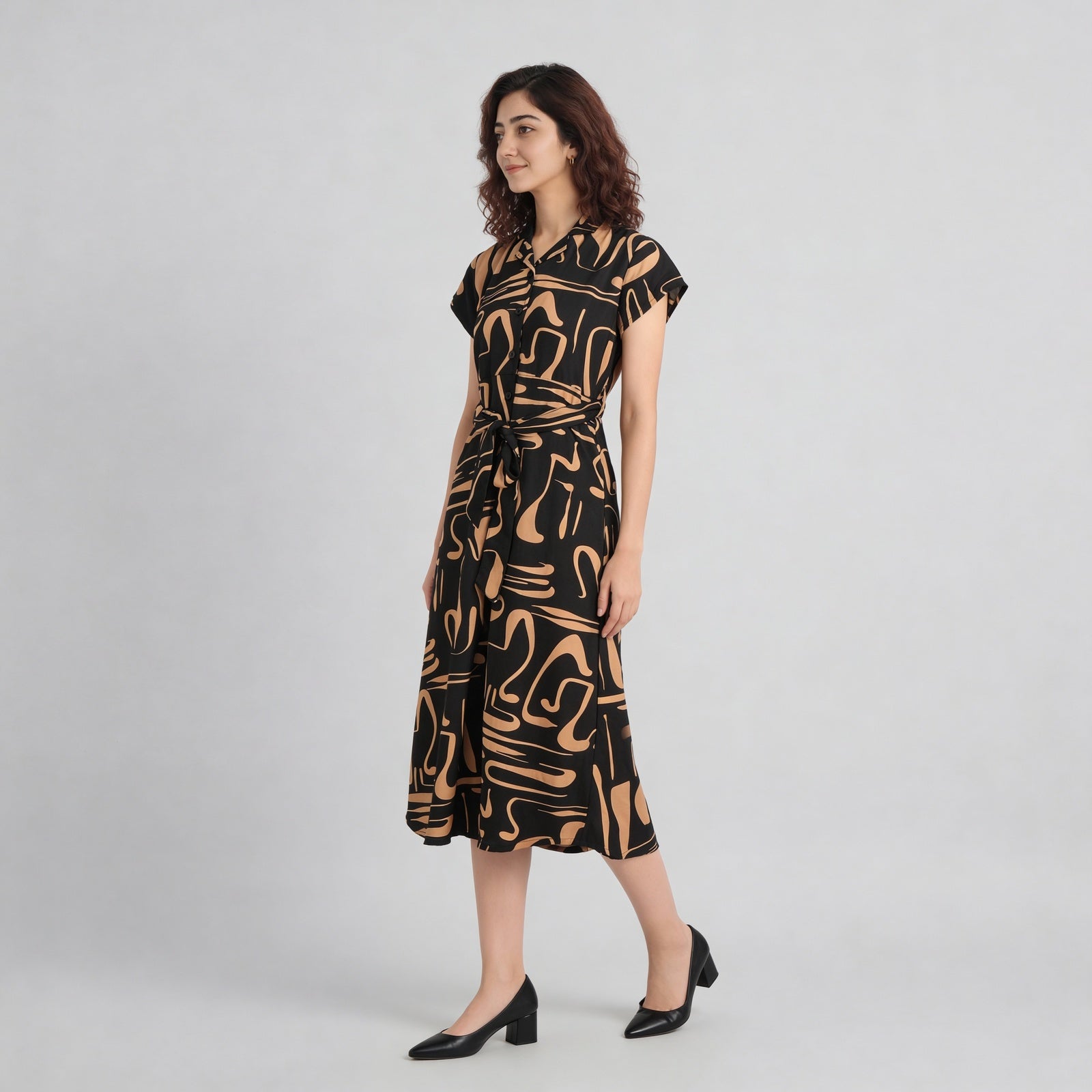 Printed Juliette Flared Dress