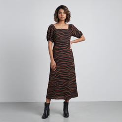 Printed Flared Dress
