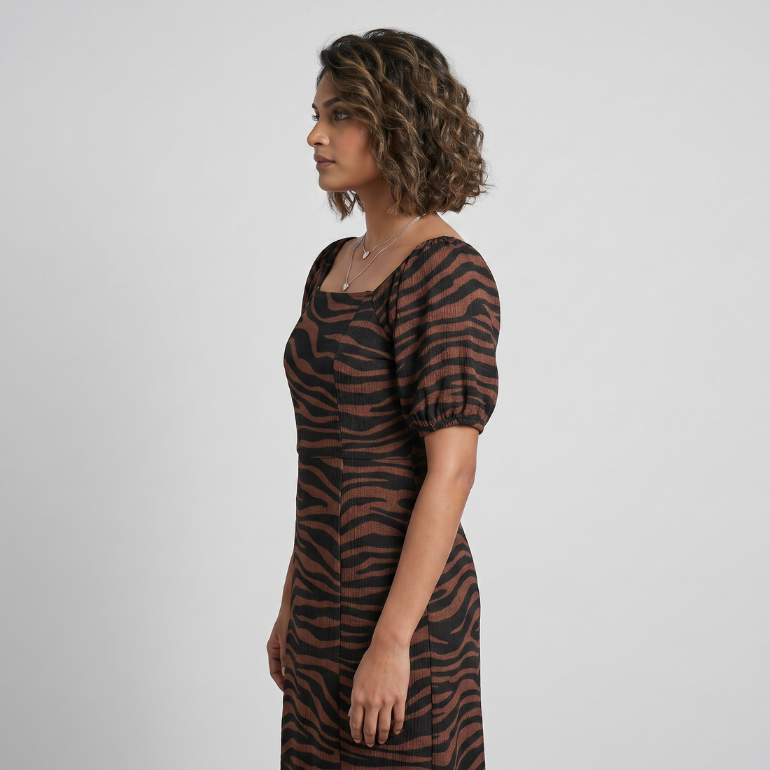 Printed Flared Dress