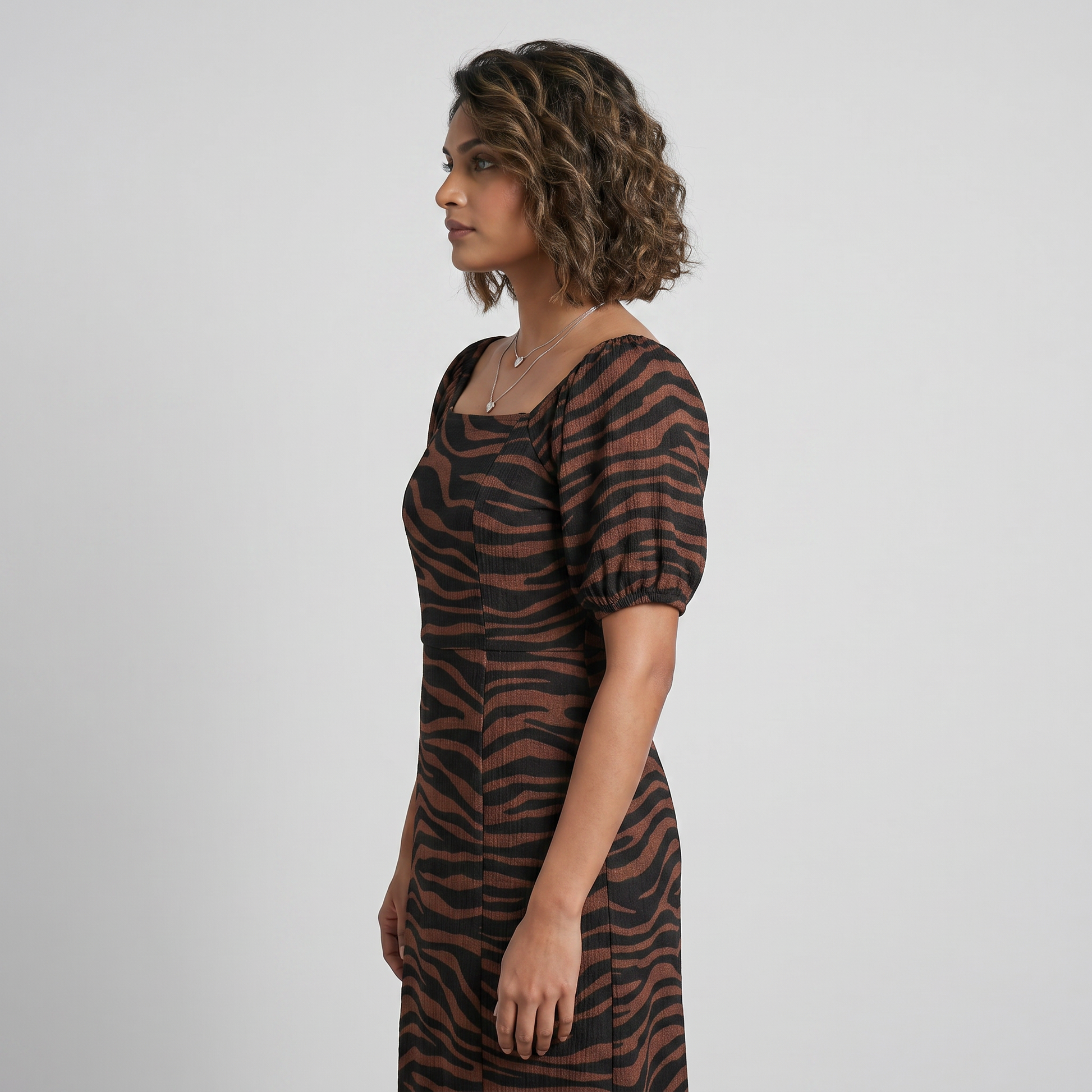 Printed Flared Dress