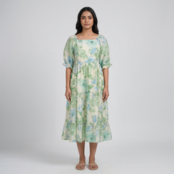 Printed Flared Dress