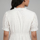 Cotton Schiffli Flared Dress