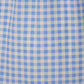 Cotton Checked Sweetheart Neck Flared Dress