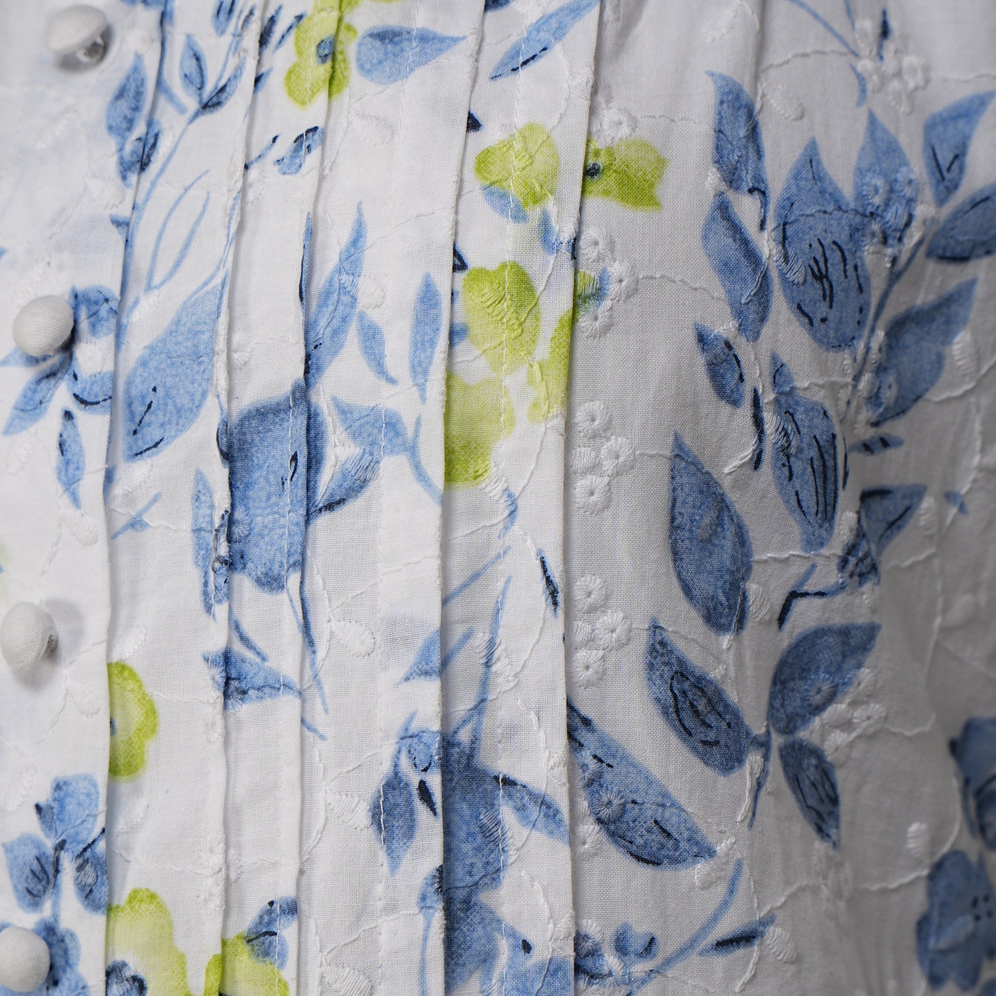 Cotton Printed Flared Dress