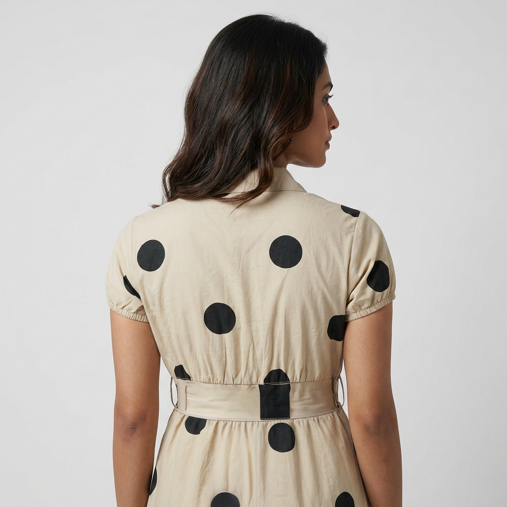Polka Dot Flare Fit Dress