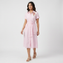Cotton Embroidered Flared Dress